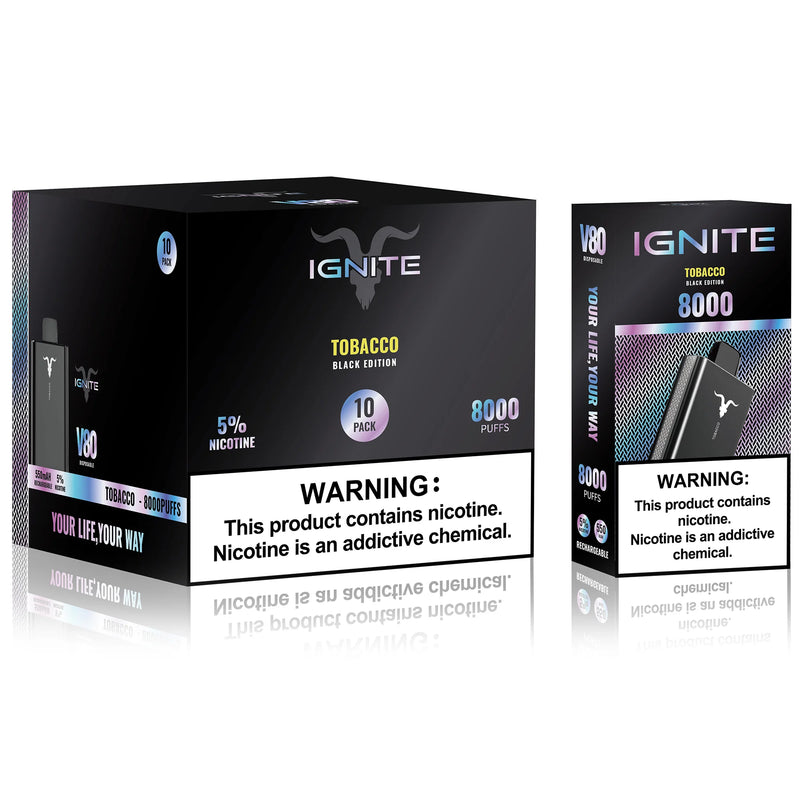 CAIXA COM 10 PODS IGNITE V80 – 5000 Puffs – ATACADO